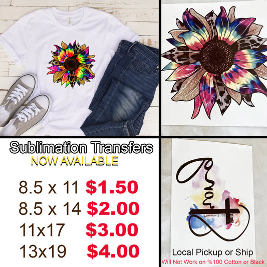 TM Sublimation Printing/"Custom Cut-to-Size Print Services - Precise & Affordable, Perfect for DIY Projects & Professional Needs"